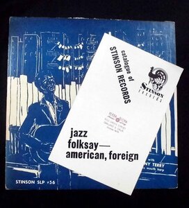 ●US-Stinson Recordsオリジナル”’54,最難関,10”,w/Booklet!!” Blind Gary Davis w/Sonny Terry /The Singing Reverend