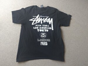 STUSSY ステューシー Tシャツ ブラック サイズM程度良好 古着 半袖