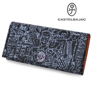 新品 CASTELBAJAC カステルバジャック 牛革 長財布 多収納デザイン ブラック ※この他にも出品中です♪ CA15130