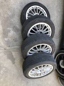 oz racing 2024年製バリ山タイヤ付き PIRELLI powergy 9～9.5部山 215/50R17 PCD108 プジョー等