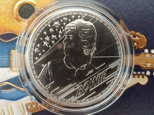 最新銀貨　1オンス　2021 1 OZ GREAT BRITAIN MUSIC LEGENDS - DAVID BOWIE .999 銀貨！ 発行数25000！