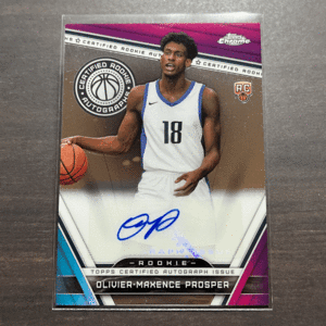 Oliver-Maxence Prosper RC Auto Certified Autograph 2023-24 Topps Chrome Basketball NBA 直筆サイン