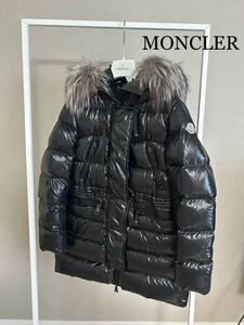 ★モンクレール★MONCLER★APHROTITI ★ファーダウンコート★サイズ0★ブラック★正規品★