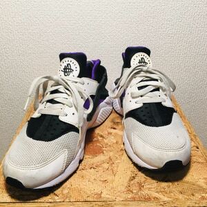 （133）NIKE AIR HUARACHE RUN ナイキ エアハラチ ラン スニーカー 318429-053 白　26.5cm