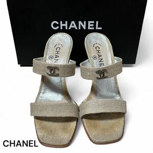 CHANEL シャネル ココマーク サンダル 37