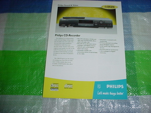 フィリップス　CDR870の英語版カタログ