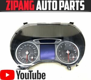 MB130 W176 A180 AMG スポーツ 後期 スピード メーター ◆27328km/A176 900 91 04 【動画有り】○