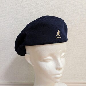 L 新品 KANGOL TROPIC 504 VENTAIR ハンチングキャップ カンゴール トロピック ベントエア ハンチング キャップ メッシュ ネイビー 紺