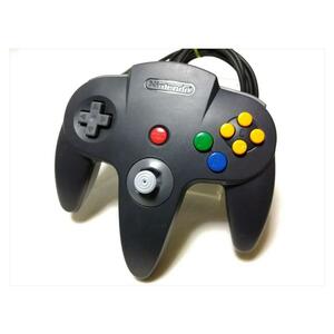 [国内版N64]コントローラブロス ブラック＆グレー[箱、取説なし](中古)-1