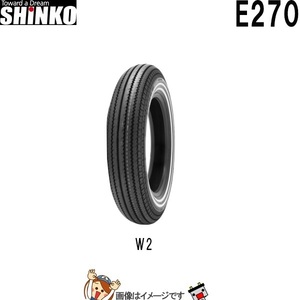 5.00-16 72H W-2 TT E270 フロント リア チューブタイヤ シンコー shinko タイヤ　アメリカン