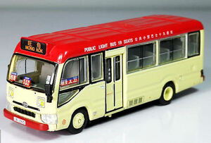 ■Tiny City■No.183 トヨタ コースター（B70）ミニバス 赤（Kwun Tong）香港バス タクシー