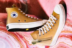 CONVERS Addict コンバースアディクト CHUCK TAYLOR SUEDE NIGO Z HI チャックテイラー スニーカー BEIGE US10.5 29cm