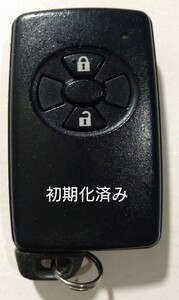 初期化済トヨタ純正スマートキー 2ボタンヴィッツ オーリス ルミオン 基盤番号271451-5841新品電池サービス①