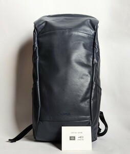 ★美品★ PORTER レザー フライト ポーター バッグ　リュック ネイビー Lサイズ