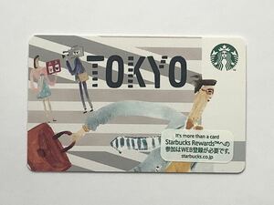 【限定品セール】スターバックス TOKYO限定デザインカード 残高0円 紙カード Pin削り済み