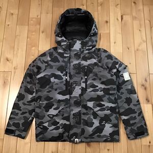 Grid camo スノボ ダウンジャケット Mサイズ a bathing ape BAPE camo hoodie down jacket エイプ ベイプ アベイシングエイプ z8