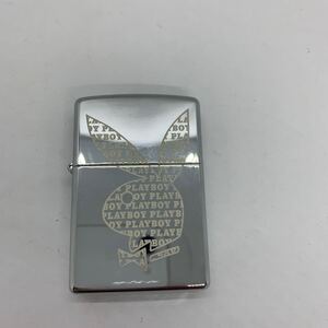 【E/C2830】PLAYBOY ZIPPO ジッポー オイルライター ライター シルバーカラー