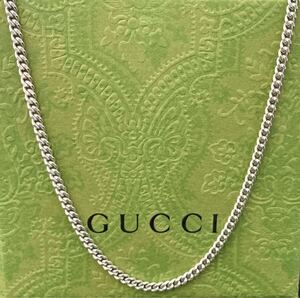 【即決/送料込み】(B)正規品 GUCCI/グッチ 喜平チェーンネックレス シルバー925/スターリングシルバー(50.5cm/刻印なし)