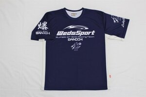 送料無料 ウェッズ WedsSport BANDOH DRY Tシャツ03 [NAVY] [XXLサイズ] [着丈:80 身幅:60 肩幅:52 袖丈:25(cm)] [No.00WSBDRT-03N-XXL]