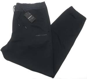 [新品] EMPORIO ARMANI　ワンポイントロゴ入り【メンズ・裏毛スウェットパンツ】◆2023年春夏モデル　サイズ：XL(52相当)　◆色：紺