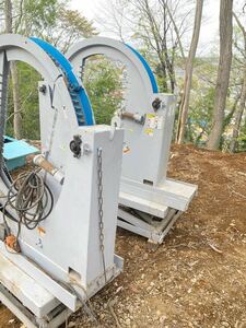 松竹鉄工所　菅機械　反転機　K-600 コラム回転機　鉄骨　機械　中古品