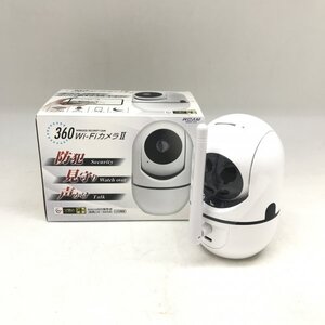 ▼トーシン産業 WCAM 360 Wi-FiカメラII 防犯 見守り 声かけ可能 microSD保存 USB電源 現状品 ジャンク