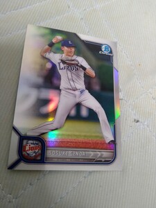 2022 TOPPS NPB BOWMAN CHROME BASE REFRACTOR 源田壮亮 埼玉西武ライオンズ