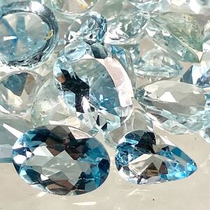 1円〜!!◆天然アクアマリンおまとめ101ct◆j 約20.2g ルース 裸石 宝石 ジュエリー jewelry aquamarine ベリル w3ヤ18