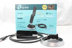 TP-Link WiFi 無線LAN 子機 USB3.0 AC1900 1300+600Mbps デュアルバンド ビームフォーミング ハイパワー WiFi 子機 クレードル付き