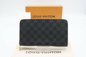 ☆安心の３大保証☆ Aランク ≪LOUIS VUITTON ルイ ヴィトン/ラウンドファスナー長財布≫ N60111 グラフィット ジッピー オーガナイザー