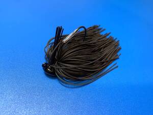 1/8oz Arky Head (Cobra) Rubber Jig (Black) ファインラバー使用　02