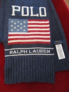 ★POLO　RALPH　LAUREN/ポロ　ラルフローレン★Stars and Stripes Scarf/星条旗マフラー★