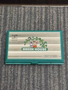 JY333【1円から】 任天堂 ゲームウォッチ グリーンハウス Nintendo GAME&WATCH GREEN HOUSE GH-54 レトロ ビンテージ 懐かしい