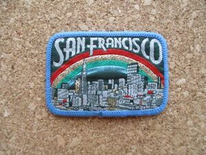 80s SAN FRANCISCO サンフランシスコ ワッペン/ビンテージvintageアメリカ西海岸USA旅行ビンテージPATCHパッチLA D22