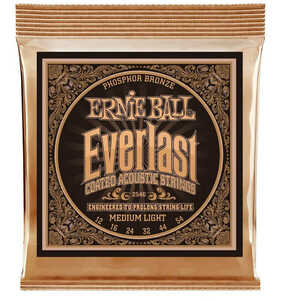 ERNIE BALL コーティング弦 コーテッド フォスファーロンズ アコギ弦 MEDIUM LIGHT ゲージ 12-54 買いだおれ