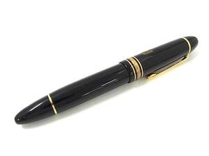 1円 MONT BLANC モンブラン マイスターシュテュック ペン先14K 585 14金 万年筆 筆記用具 文房具 ステーショナリー ブラック系 FK1182