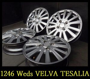 【1246】T6006044◆Weds VELVA TESALIA◆14x4.5J 4穴 PCD100 +50◆4本◆ N-ONE ライフ タント など