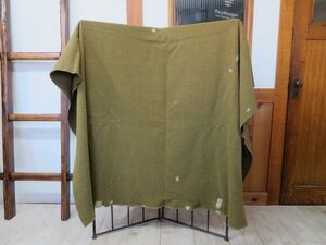 【USED/クリーニング済/補修跡あり】1940-50年代 米軍 羊毛/ウール ブランケット 134×173cm 検索用⇒ キャンプ/おしゃれ/毛布/D1217