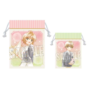 【新品/公式】カードキャプターさくら25 巾着/木之本 桜&李 小狼 公式グッズ colleize