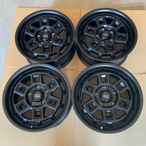 【マッドクロス　アイヴァー】16×7J+38 114.3/5H新品ホイール　デリカRAV4エクストレイルCX5 4本セット　マットブラック