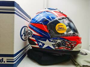 【美品】Arai アライ RX-7X HAYDEN SB ヘイデンSB RX7X フルフェイスヘルメット Sサイズ