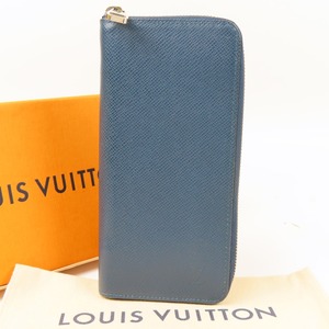 95161★1円スタート LOUIS VUITTON ルイヴィトン 新品同様美品 ジッピー ヴェルティカル タイガ ラウンドファスナー長財布 レザー オセアン