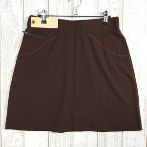 WOMENs M アイベックス メリノウール スカート Merino Wool Skirt 生産終了モデル 入手困難 IBEX ブラウン系