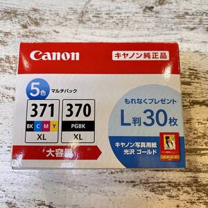 新品未開封 Canon 純正 インクカートリッジ BCI-371XL(BK/C/M/Y)+370XL 5色マルチパック 大容量タイプ used