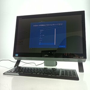 高速起動 FUJITSU 富士通 一体型PC FMVF56KDBZ i7-3630QM メモリ 8GB SSD(新品) 128GB Windows10 21.5型 BD 地デジ ジャンク 中古