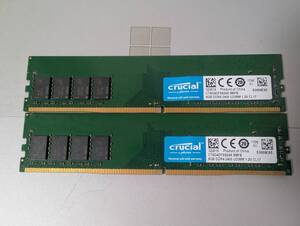 crucial W4U2400CM-8G DDR4-2400 UDIMM 16GB　8G×2枚　メモリー