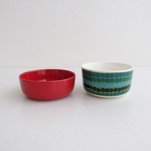 【北欧】マリメッコ marimekko *Oiva SIIRTOLAPUUTARHA ボウル 2点セット*【陶器】(wa87-2407-153)【81H42】