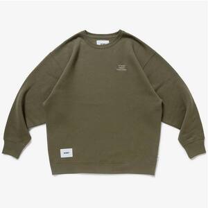 22AW WTAPS AII 02 SWEATER COTTON WUT Mサイズ クルーネック スウェット Olive Drab オリーブドラブ 222ATDT-CSM19 ダブルタップス