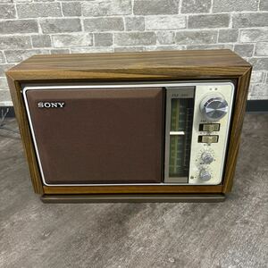 【中古品】SONY ICF-9740　AM/FM　2バンド　トランジスターラジオ　通電受信確認済　　　A-304