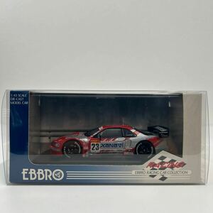 EBBRO 1/43 XANAVI NISMO NISSAN GT-R JGTC 2003 #23 エブロ ザナヴィ ニスモ 日産 スカイライン R34 本山哲 ミニカー モデルカー